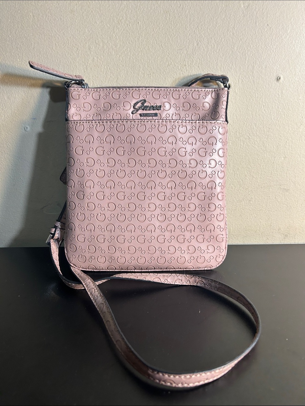 Guess by Marciano Blush Pink Signature Crossbody